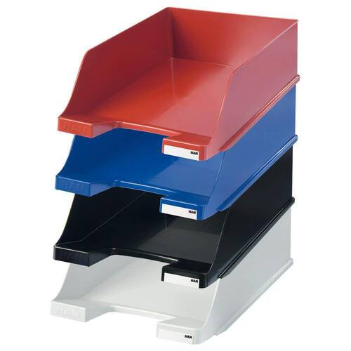 Han Briefkorb XXL, Briefablage, C4, stapelbar, schwarz, 255x348x105mm, 1 Stück Artikelbild Secondary2 L