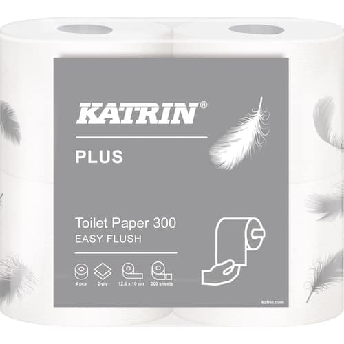 Toalettpapir KATRIN Plus 300 Easy F (4) produktbilde