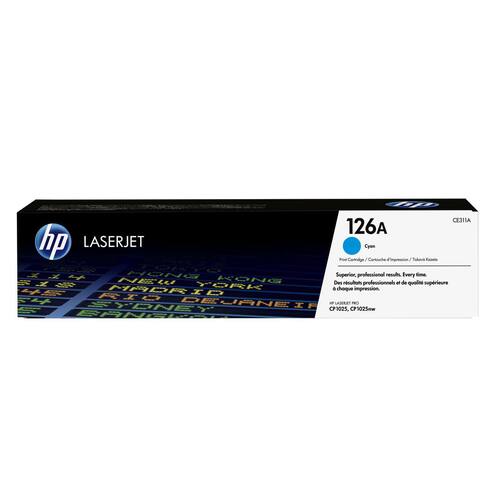 HP Original Toner, HP 126A, CE311A, Cyan Artikelbild