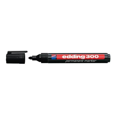 edding Permanent-Marker 300, Rundspitze, Schwarz Artikelbild Secondary1 L