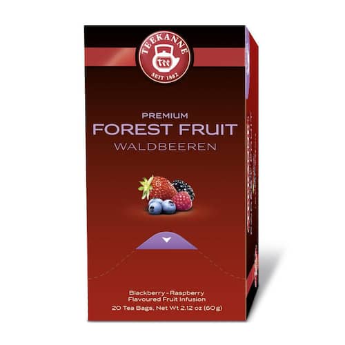 Teekanne Früchtetee Premium Waldbeere, Tee, Teebeutel, 20x3,0g, 20 Beutel, 1 Packung Artikelbild