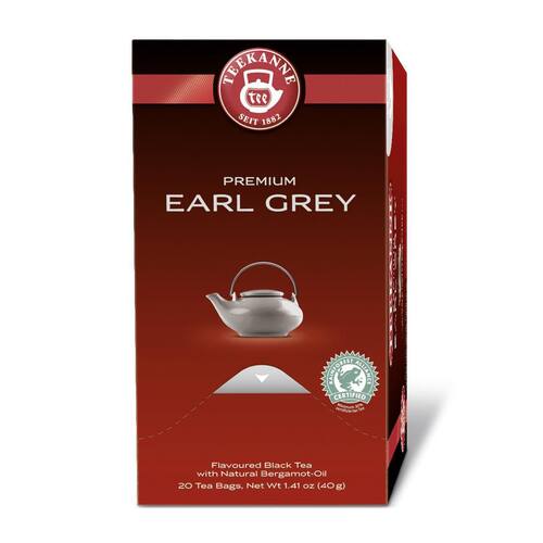 Teekanne Premium Tee Earl Grey, Schwarztee, armoaversiegelt, 20 Teebeutel Artikelbild Secondary2 L