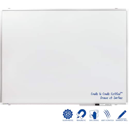 Legamaster Whiteboard Premium Plus, emailliert, Schreibtafel, weiß, 120x90cm, 1 Stück Artikelbild Secondary6 L
