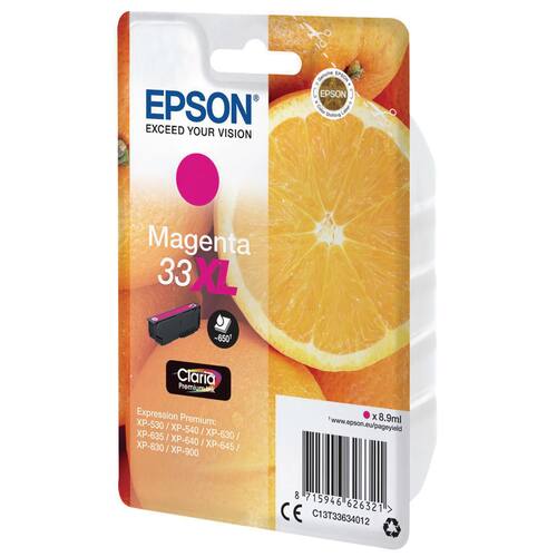 Epson Original Tinte 33XL Claria Premium, Tintenpatrone, Tintenkartusche, magenta, 8,9ml, 1 Stück Artikelbild Secondary1 L