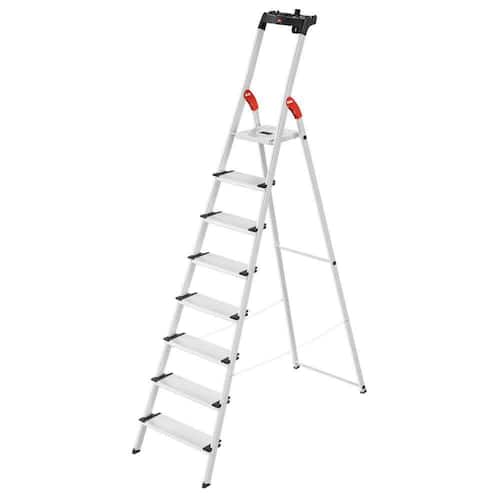 Hailo Stufenstehleiter ComfortLine L80, Alu-Sicherheits-Stehleiter, 8 Stufen, 1 Stück Artikelbild