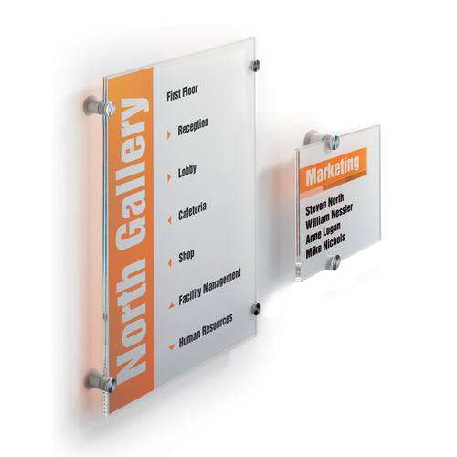 Durable Türschild, CRYSTAL SIGN, für Innenbereich, Schild, 148 x 148 mm, transparent Artikelbild Secondary1 L