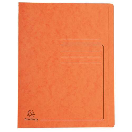 Exacompta Schnellhefter, Colorspankarton, 355 g/m², 1/1 Vorderdeckel, kaufmännische Heftung, A4, 240x320mm, orange, 1 Stück Artikelbild