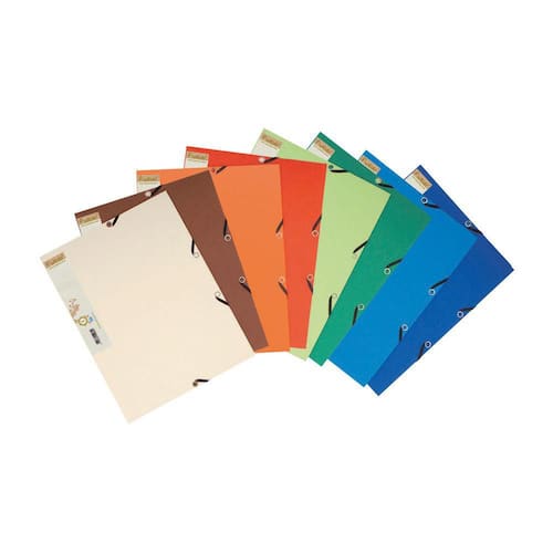 Exacompta Gummibandsmapp FOREVER 3-klaff A4 sorterade färger produktfoto Secondary3 L