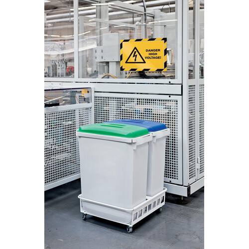 Durable Sichttasche DURAFRAME® Security, PVC, A4, gelb/schwarzer Rahmen, 2 Stück Artikelbild Secondary2 L