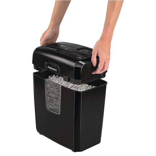 Fellowes Aktenvernichter Powershred 8-Cd, Shredder, Reißwolf, schwarz, Partikelschnitt, Sicherheitsstufe: P-4, 1 Stück Artikelbild Secondary1 L