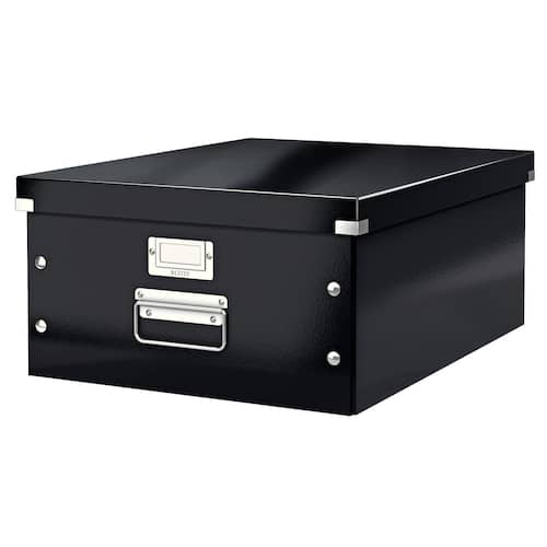 Leitz Click & Store WOW Aufbewahrungs- und Transportbox, Archivbox, A3, 369x200x482mm, schwarz, 1 Stück Artikelbild