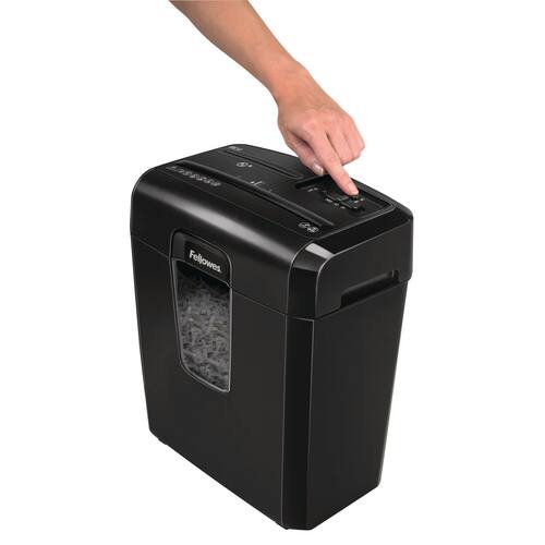 Fellowes Aktenvernichter Powershred 8-Cd, Shredder, Reißwolf, schwarz, Partikelschnitt, Sicherheitsstufe: P-4, 1 Stück Artikelbild Secondary2 L