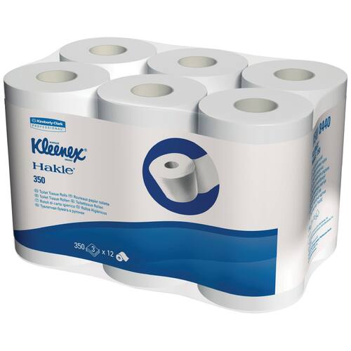 Kleenex® Toilettenpapier 350, 3-lagig, 350 Blatt/Rolle, hochweiß (36 Rollen) Artikelbild