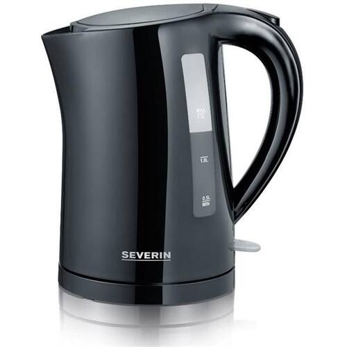 Severin elektrischer Wasserkocher WK 3381, 2200 Watt, 1500ml Füllmenge, schwarz, 1 Stück Artikelbild