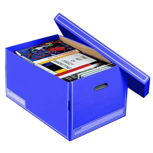 Pressel Jumbo-Box, Lagerkiste, Aufbewahrungskarton, Blau, 600x370x320mm, 10 Stück Artikelbild