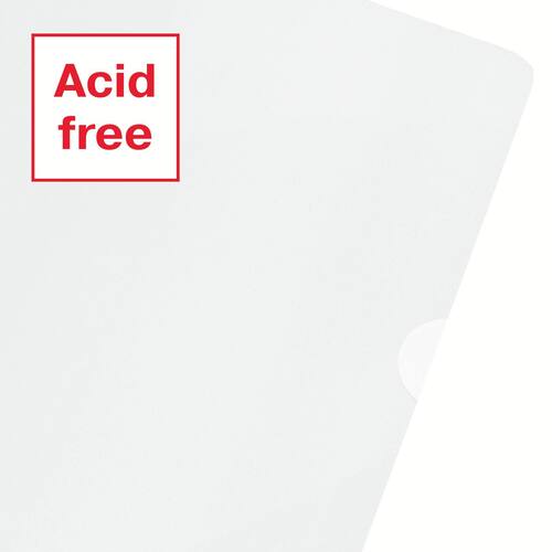 Esselte Sichthülle recycled, Aktenhülle, oben/rechts offen, A4, PP (RC), genarbt, transparent, 100 Stück pro Packung, 1 Packung Artikelbild Secondary3 L