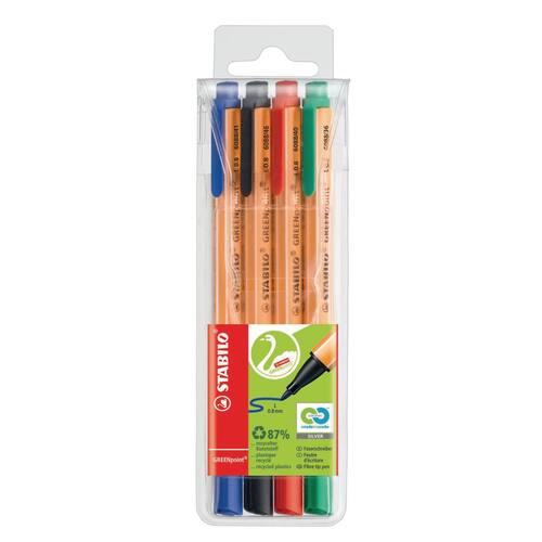 STABILO Faserschreiber GREENpoint, Faserstift, blau, 0,8mm, 1 Stück Artikelbild Secondary3 L