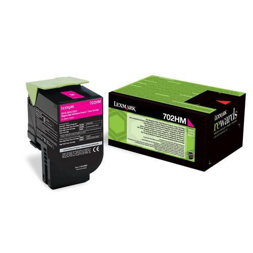Lexmark Original Toner, 702HM, Lasertoner, Tonerkartusche, Magenta, 1 Stück Artikelbild
