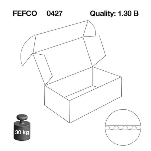 Pressel Klappdeckel-Boxen, A3, 430x307x100mm, Weiß, 20 Stück Artikelbild Secondary1 L