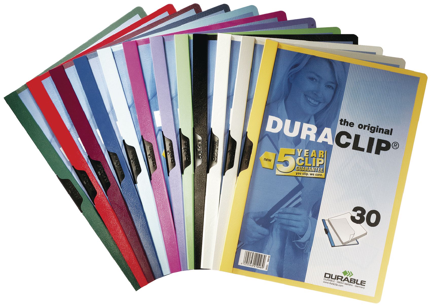 Durable Duraclip 30 Klemmmappe, Päsentationshefter, dunkelgrün, A4, 1 Stück Artikelbild Secondary5 L