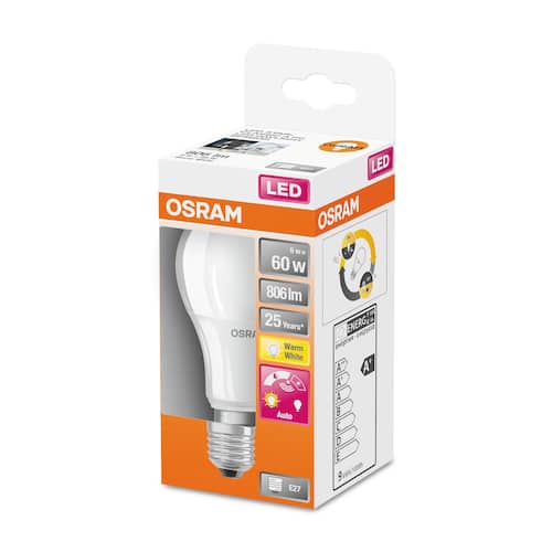 Lyspære OSRAM LED 8,8W/827 sensor E27 produktbilde