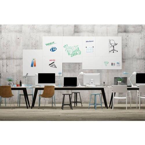 Legamaster Whiteboard Board-Up, Whiteboardplatten zur Wandmontage, Whiteboard-Kacheln, lackiert, magnetisch, ohne Rahmen, 5075x75cm, 1 Stück Artikelbild Secondary4 L