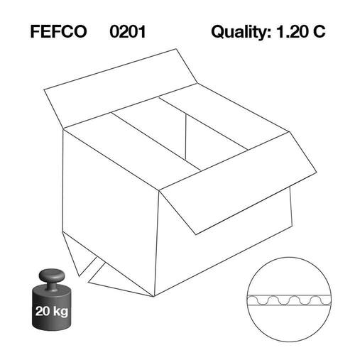 Pressel Faltkarton 1-wellig, braun, Versandkarton, Faltschachtel, quadratisch, 500x500x500mm, 25 Stück Artikelbild Secondary3 L