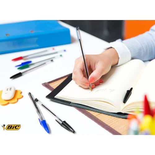 BIC® Cristal® Medium Kugelschreiber, 1mm, Medium, grün, 1 Stück Artikelbild Secondary2 L