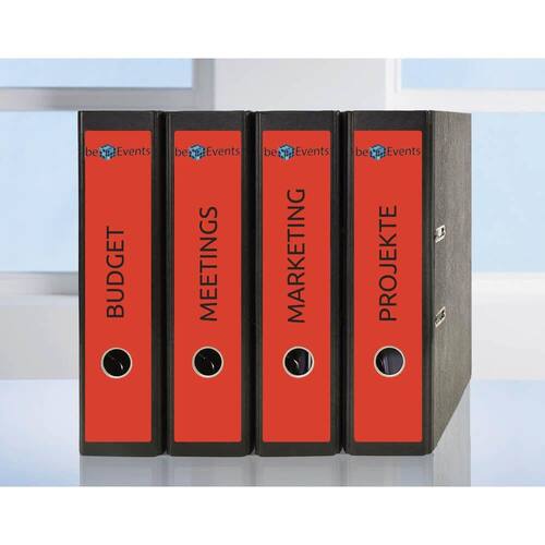 AVERY Zweckform Ordneretiketten, Rückenschilder, breit, 297x61mm, Rot, 60 Stück Artikelbild Secondary4 L
