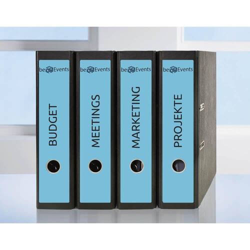 AVERY Zweckform Ordneretiketten L4753-20, Rückenschilder für Ordner, selbstklebend, 61x297mm, Blau, 20 Blatt, 60 Etiketten Artikelbild Secondary4 L
