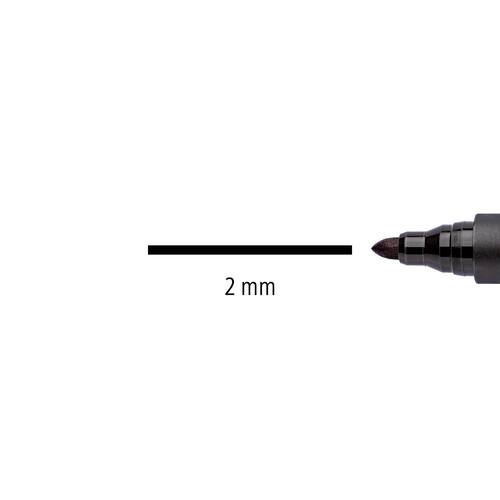 STAEDTLER Lumocolor Permanentmarker 2mm Rundspitze, rot, 10 Stück Artikelbild Secondary1 L