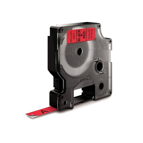 Dymo Schriftband, Rot, Druck: Schwarz, 9 mm Artikelbild Secondary3 L