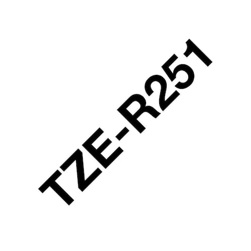 Brother Tape TZER251 24mm Svart på vit produktfoto Secondary2 L