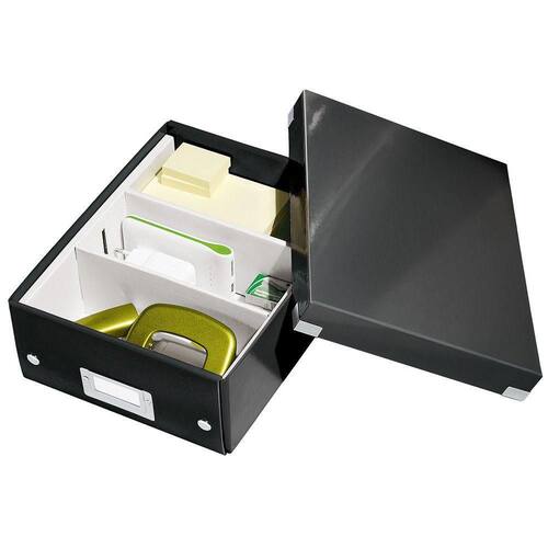 Leitz Click & Store WOW Aufbewahrungs- und Transportbox, Archivbox, A3, 369x200x482mm, schwarz, 1 Stück Artikelbild Secondary8 L