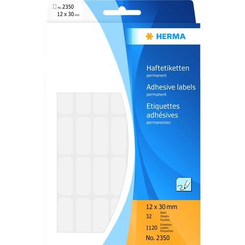 Herma Etiketten weiß 12x30mm 1120 Stück Artikelbild Secondary3 L