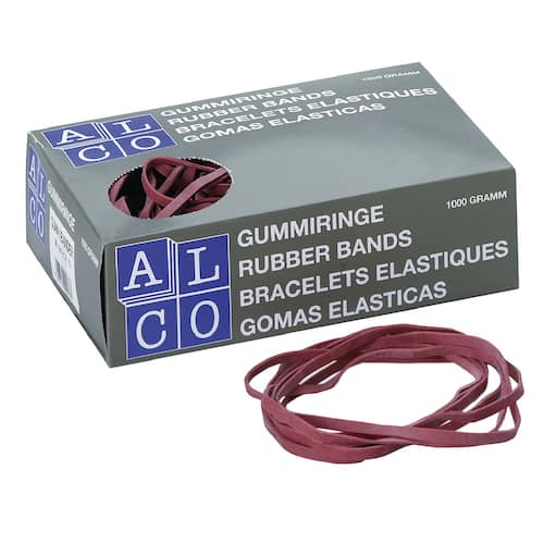 ALCO Gummibänder rot, Gummiringe, Gummiringerl, 100x5mm, 1kg Artikelbild