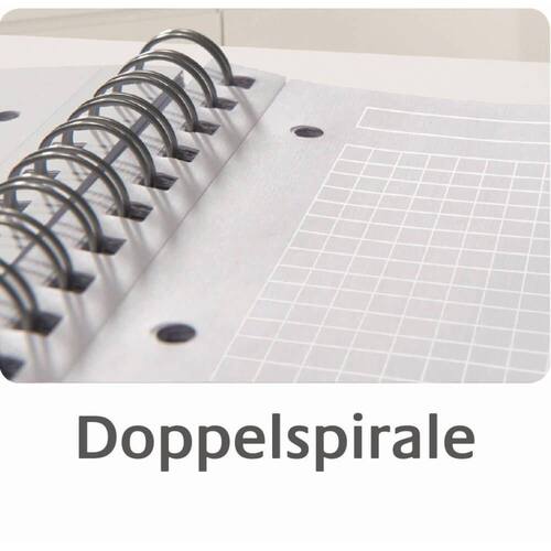 Avery Notizbuch Notizio, Collegeblock, A4, liniert, Spiral gebunden, Kartoncover, Hellgrau, 1 Stück Artikelbild Secondary3 L