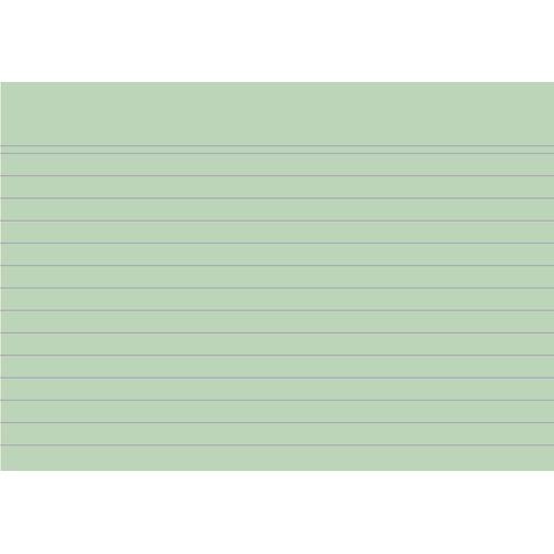 Exacompta Karteikarte, liniert, A6, Karton, 205 g/m², grün, 100 Stück Artikelbild