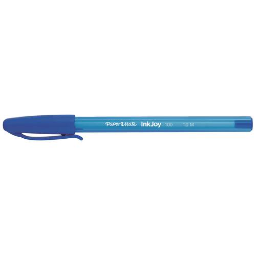 Paper Mate InkJoy 100 Kugelschreiber mit Kappe, M, blau Artikelbild Secondary2 L