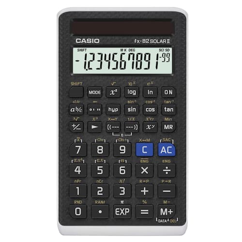Kalkulator CASIO FX-82 SolarII Viten/Tek produktbilde