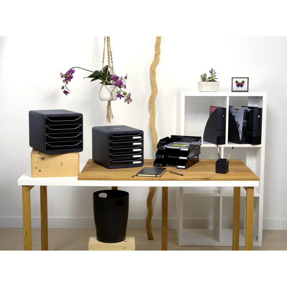 Exacompta Schubladenbox Big-Box Schwarz 5 Laden Artikelbild Secondary2 L