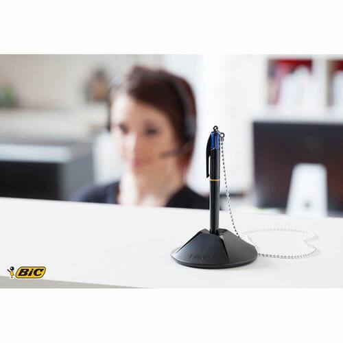Skrankepenn BIC 1,0 blå med refill produktbilde Secondary8 L