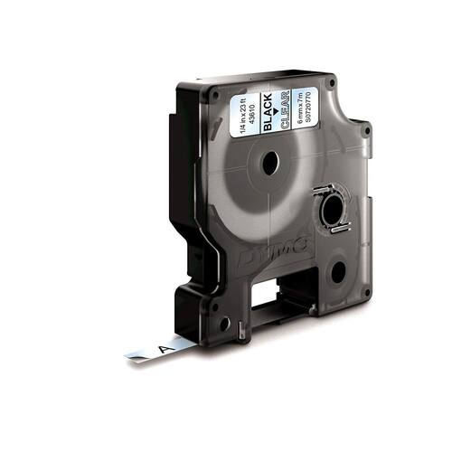 Dymo Schriftband, Transparent, Druck: Schwarz, 6 mm Artikelbild Secondary5 L