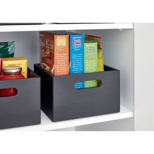 THE oppbevaringsboks 25x25 sort produktbilde Secondary1 L