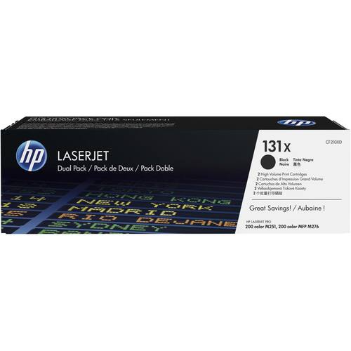 HP Original Toner HP 131X, CF210XD, Lasertoner, Tonerkartusche, Schwarz, 2 Stück pro Packung Artikelbild Secondary1 L