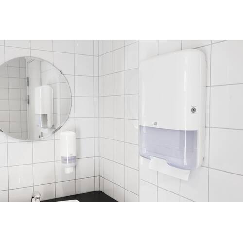 Tork Handtuchspender Zickzackfalzung, Mini Weiß, 29,1 x 33,2 x 13,5 cm Artikelbild Secondary2 L