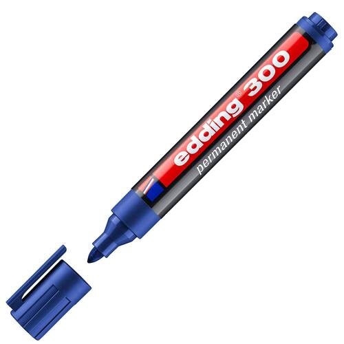 edding Permanent-Marker 300, Rundspitze, Blau Artikelbild Secondary1 L