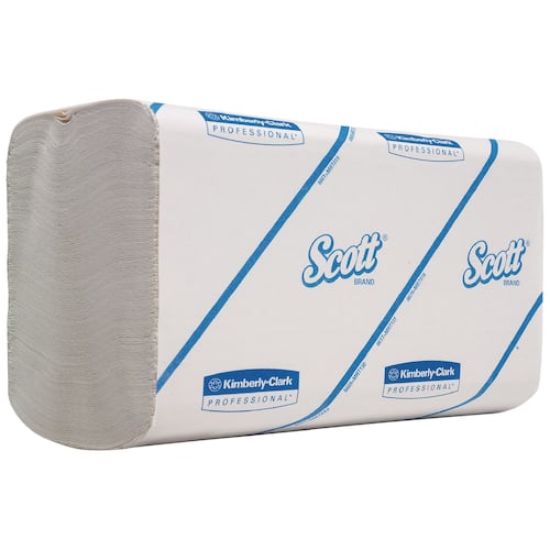 Scott® Falthandtuch Performance, Papierhandtücher, Interfold, 1-lagig, weiß, 21,5x21cm, 15x300 Tücher, 4.500 Tücher Artikelbild