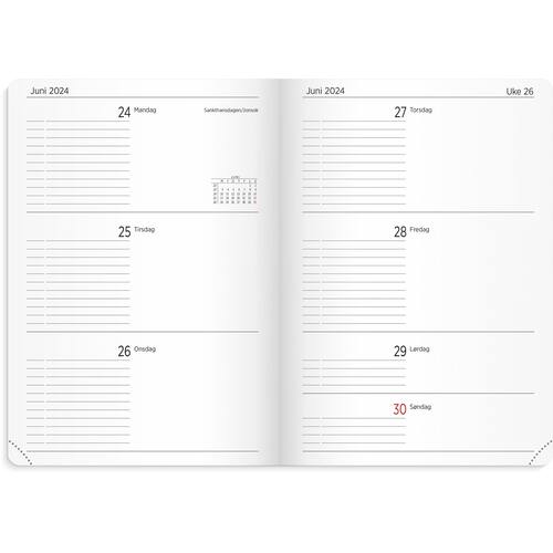 Studentkalender GRIEG A5 myk 23/24 rosa produktbilde Secondary1 L