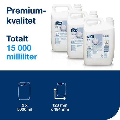 Tork Tvål Mild Handtvätt ljusgul 5L produktfoto Secondary2 L